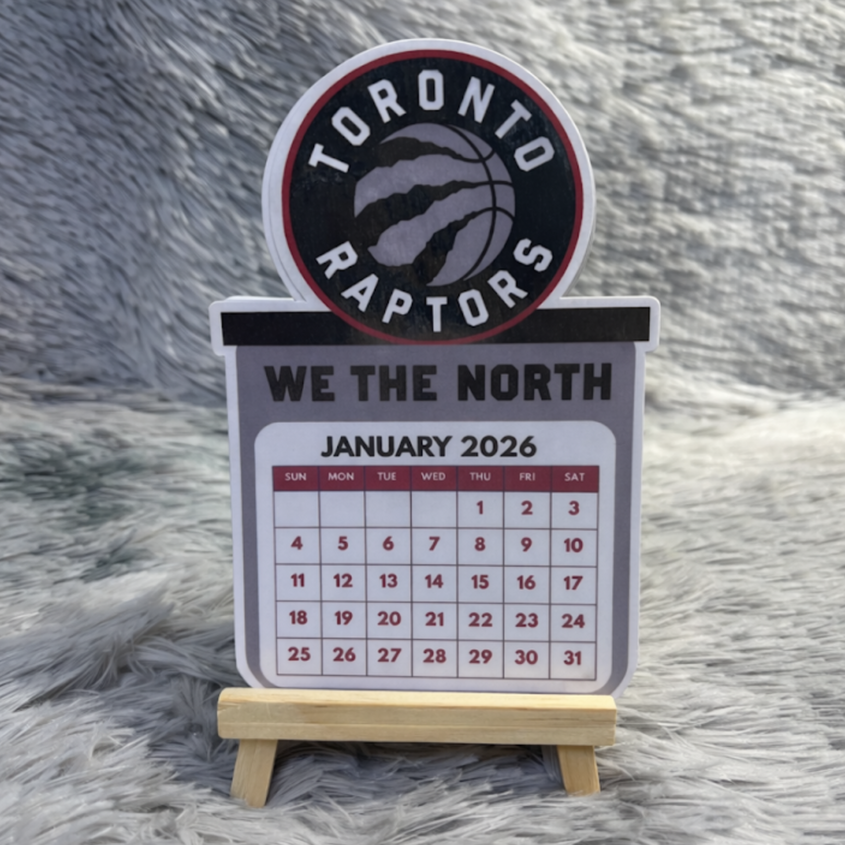 Toronto Raptors Mini Desktop 2026 Calendar