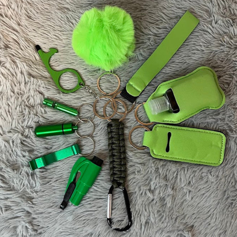 11-Piece Safety Keychain Set