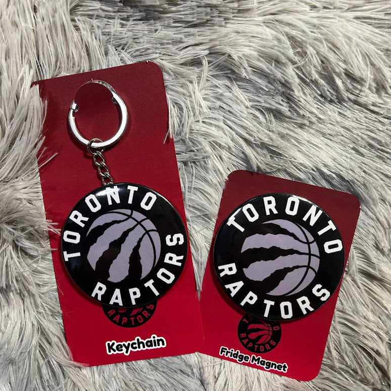 Toronto Raptors Keychain | Magnet | Pocket Mirror | Button Pin