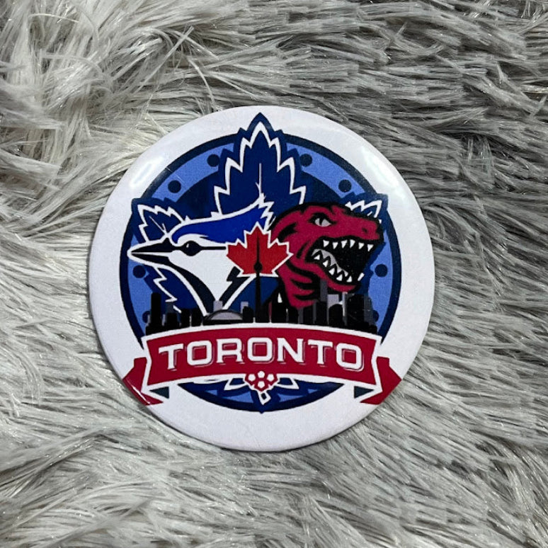 Toronto Sports Team Keychain | Magnet | Pocket Mirror | Button Pin