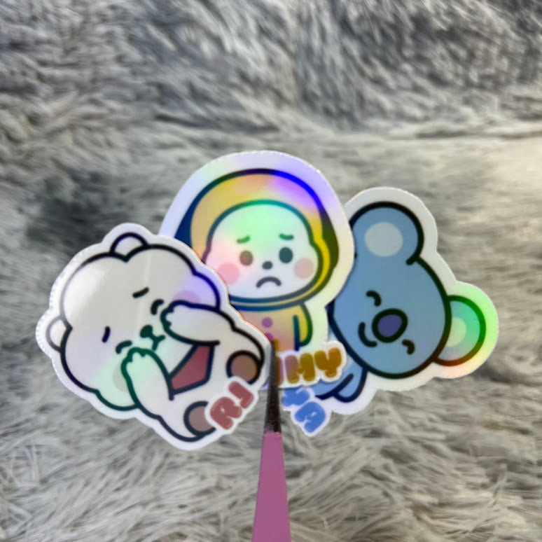 BT21 Mystery Sticker Pack | 30pc Holographic Sticker