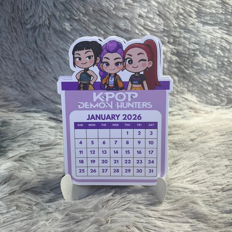 Kpop Demon Hunters Mini Desktop Calendar