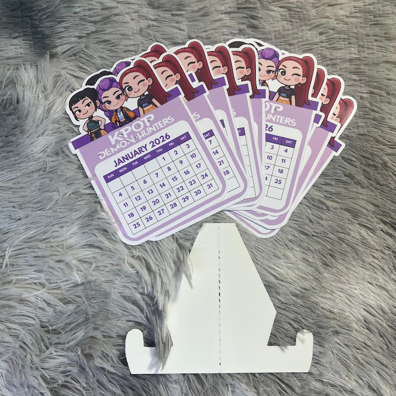 Kpop Demon Hunters Mini Desktop Calendar