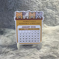 Kawaii Cat Mini Desktop Calendar