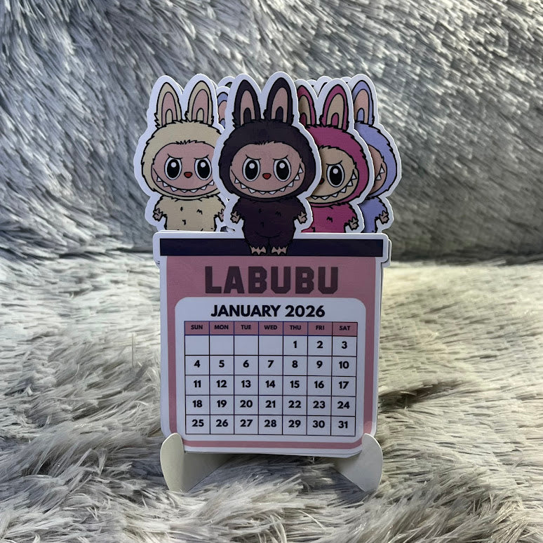 Labubu Mini Desktop 2026 Calendar